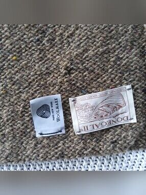 Unisex Donegal Irish Wool Specked Brown Weave